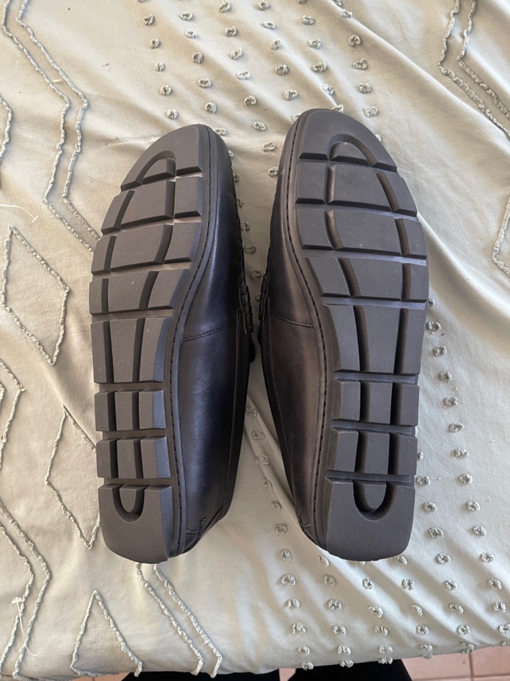 COACH Men’s Gray Signature Penny Loafers - Picture 3 of 5